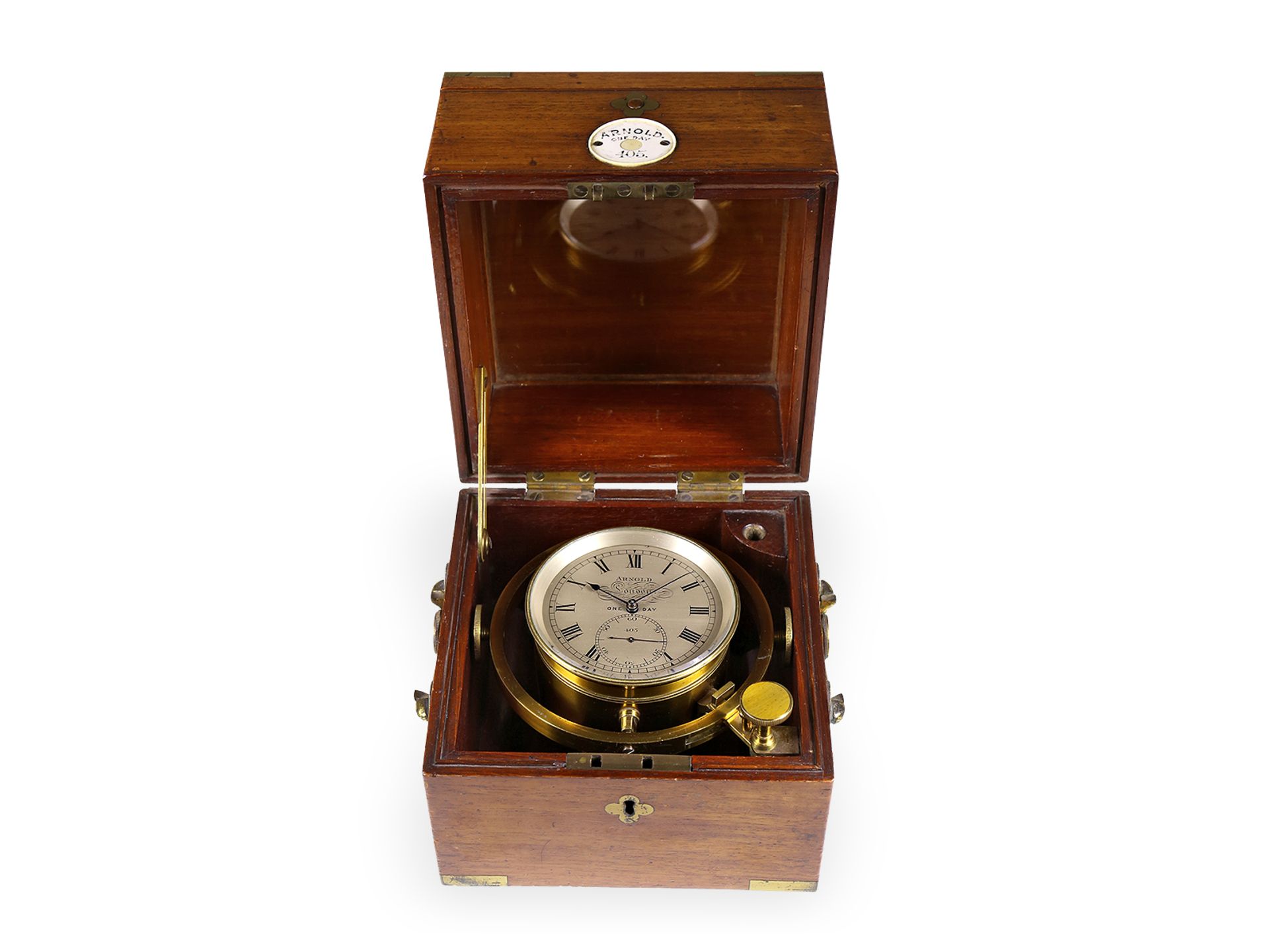 Marinechronometer: extrem seltenes, bedeutendes Chronometer, John Roger Arnold London No.405, 1812 - Bild 6 aus 8