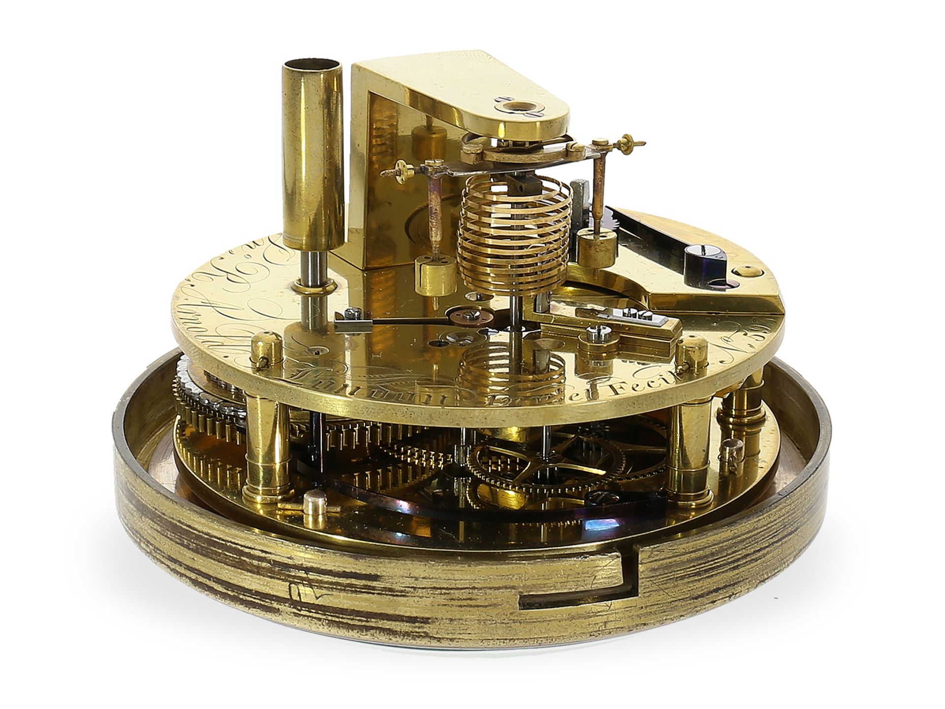 Bedeutendes Marinechronometer, sog. Box-Chronometer John Roger Arnold No.593, 1824 - Bild 9 aus 10