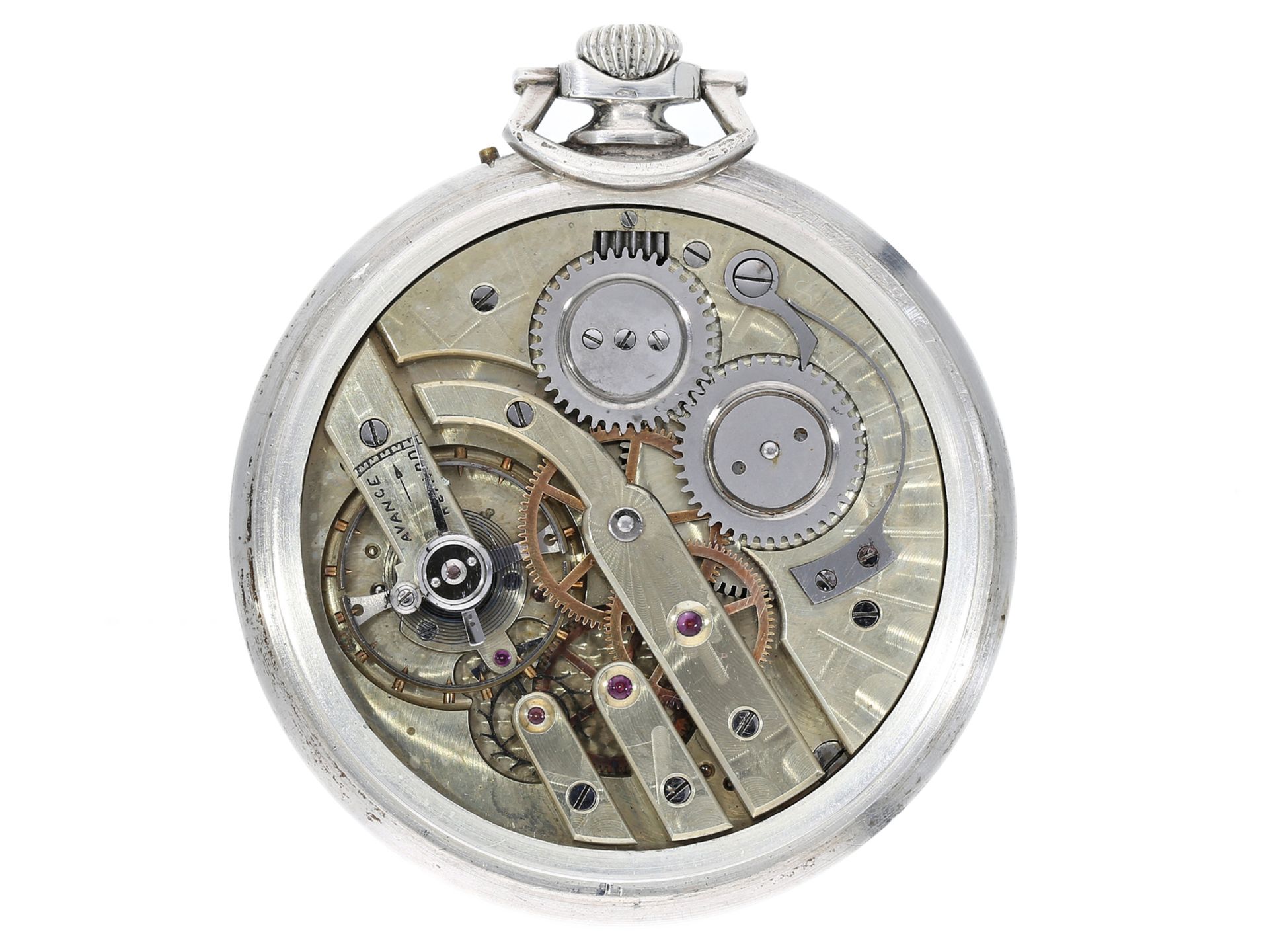 Taschenuhr: elegante Art déco Frackuhr mit Chronometer-Kaliber, Oris Watch Co., ca. 1930 - Bild 3 aus 3