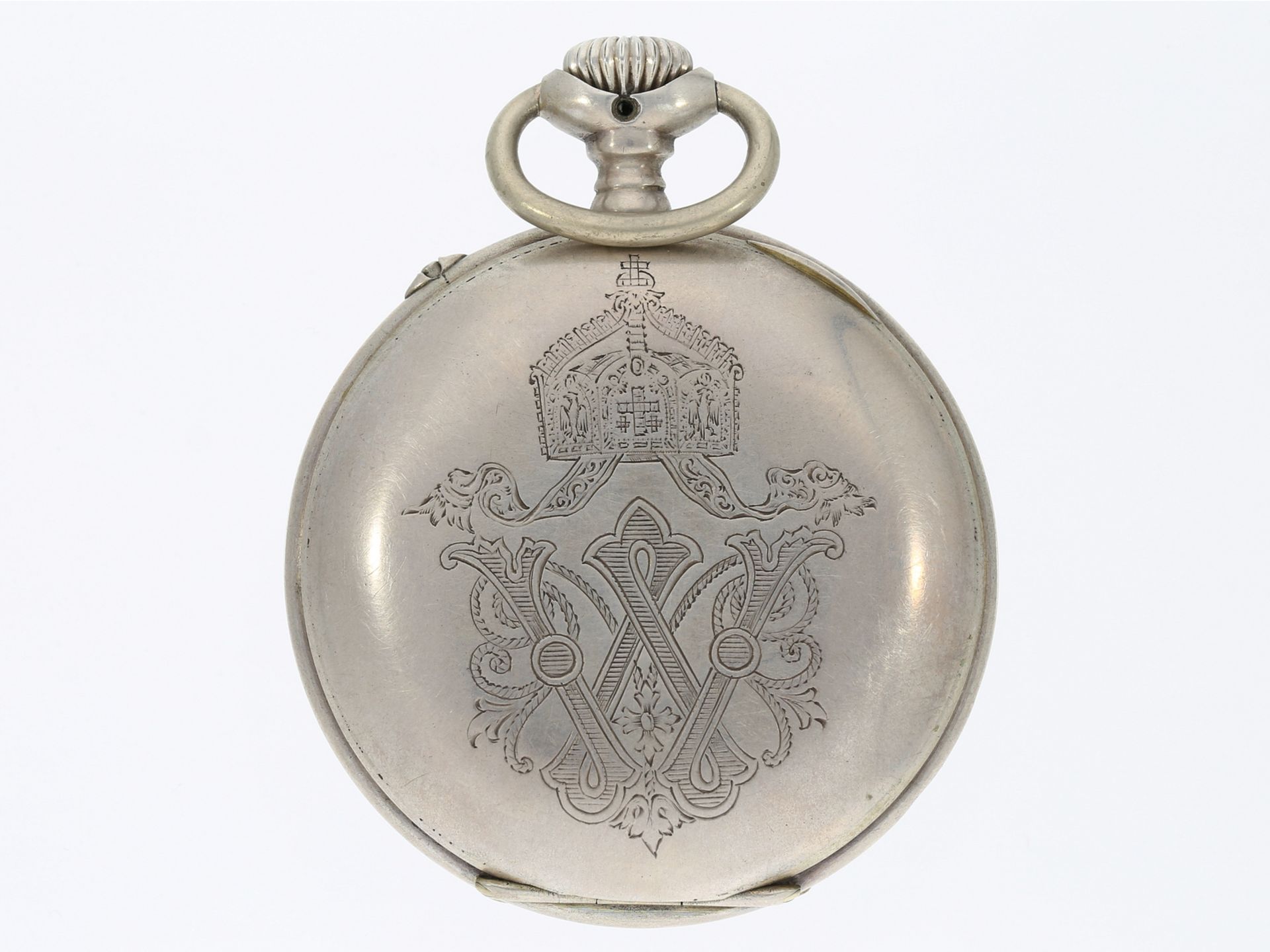 Taschenuhr: kaiserliche Präsent-Uhr mit originaler Schatulle, Gebrüder Eppner Berlin 1890 - Bild 2 aus 5