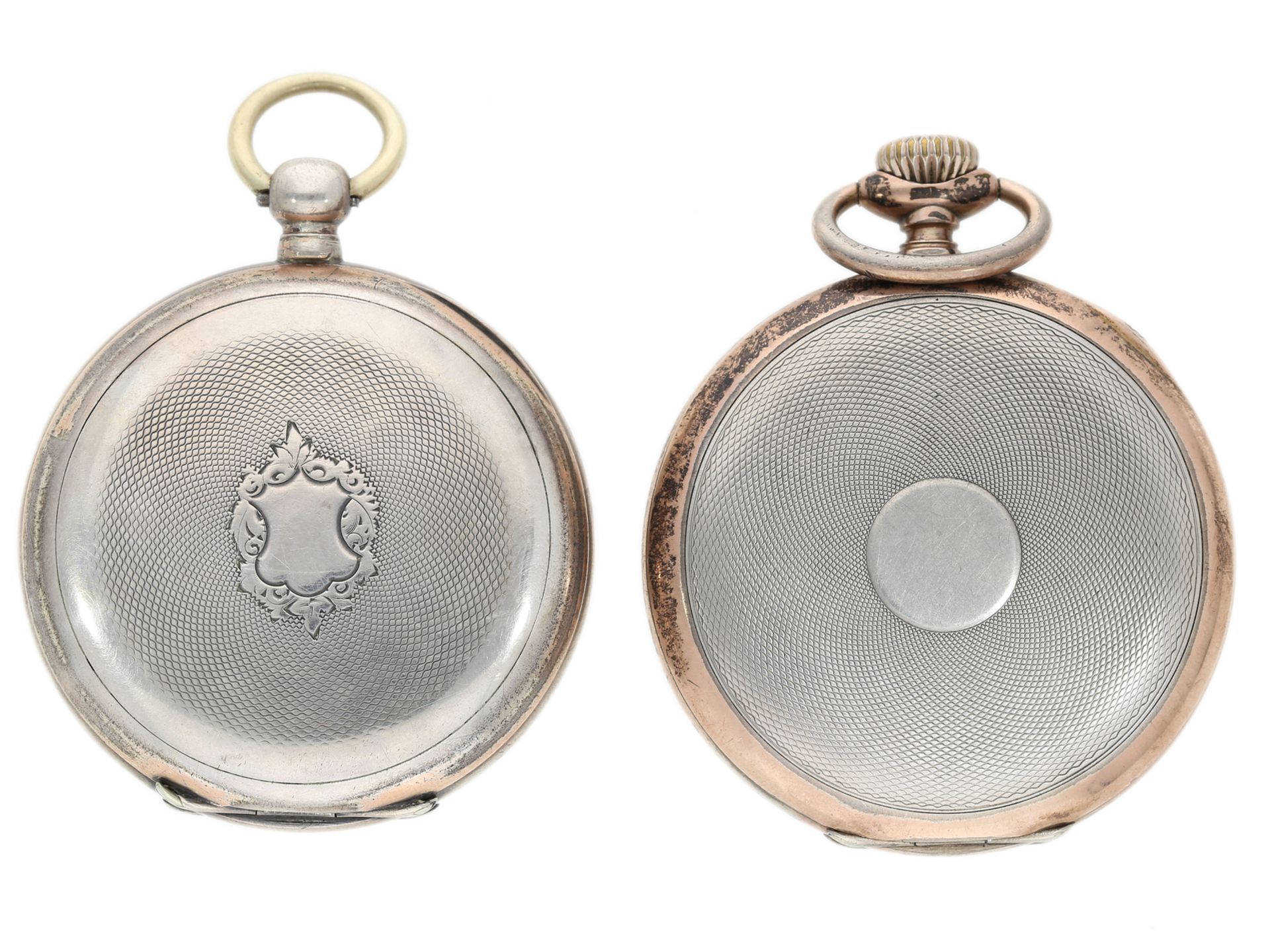 Taschenuhr: Konvolut aus 2 feinen silbernen Herrenuhren, 1870/1900 - Bild 2 aus 5