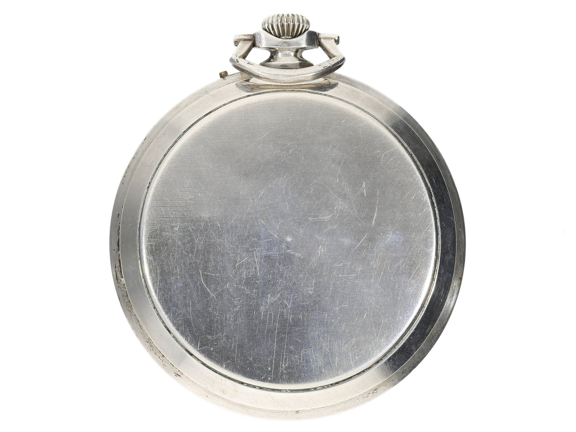Taschenuhr: elegante Art déco Frackuhr mit Chronometer-Kaliber, Oris Watch Co., ca. 1930 - Bild 2 aus 3