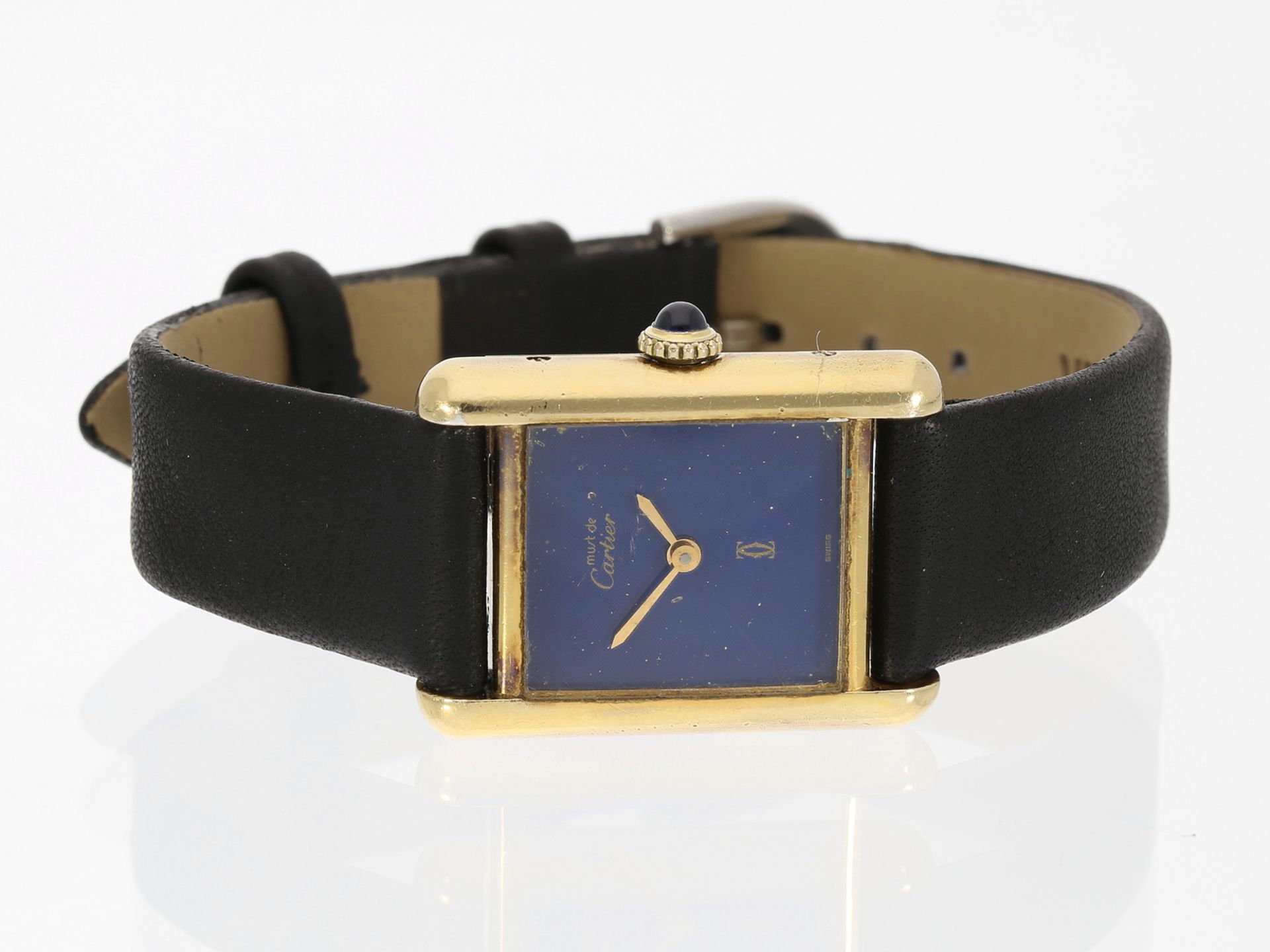 Armbanduhr: luxuriöse vintage Damenuhr von Cartier, Model "Tank"