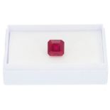 Rubin: loser Rubin im Asscher-Cut von ca. 5,8ct