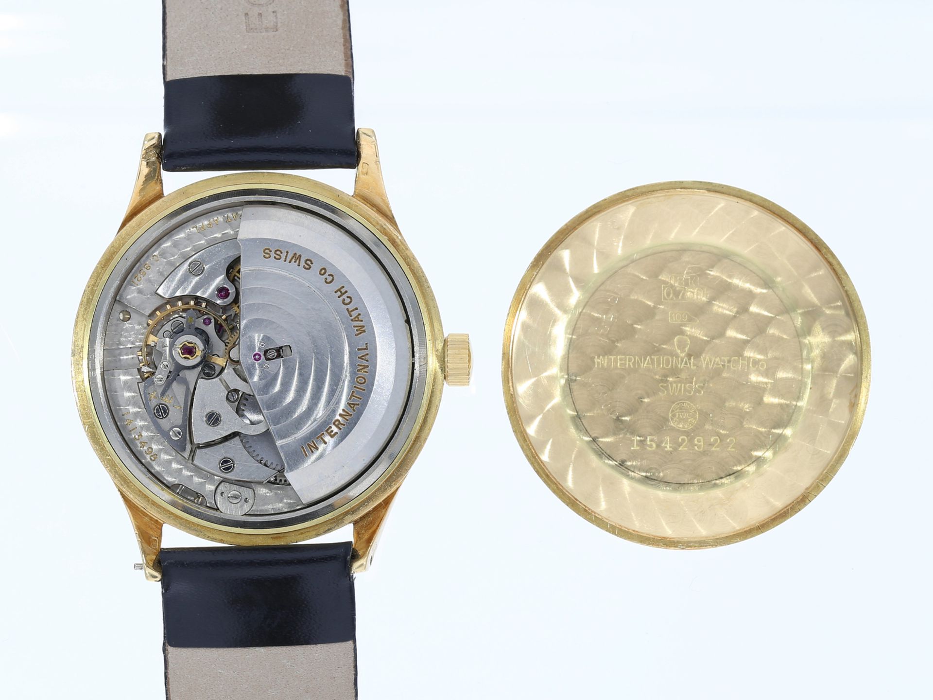 Armbanduhr: große IWC Automatik in 18K Gold, ca. 1957 - Image 4 of 4