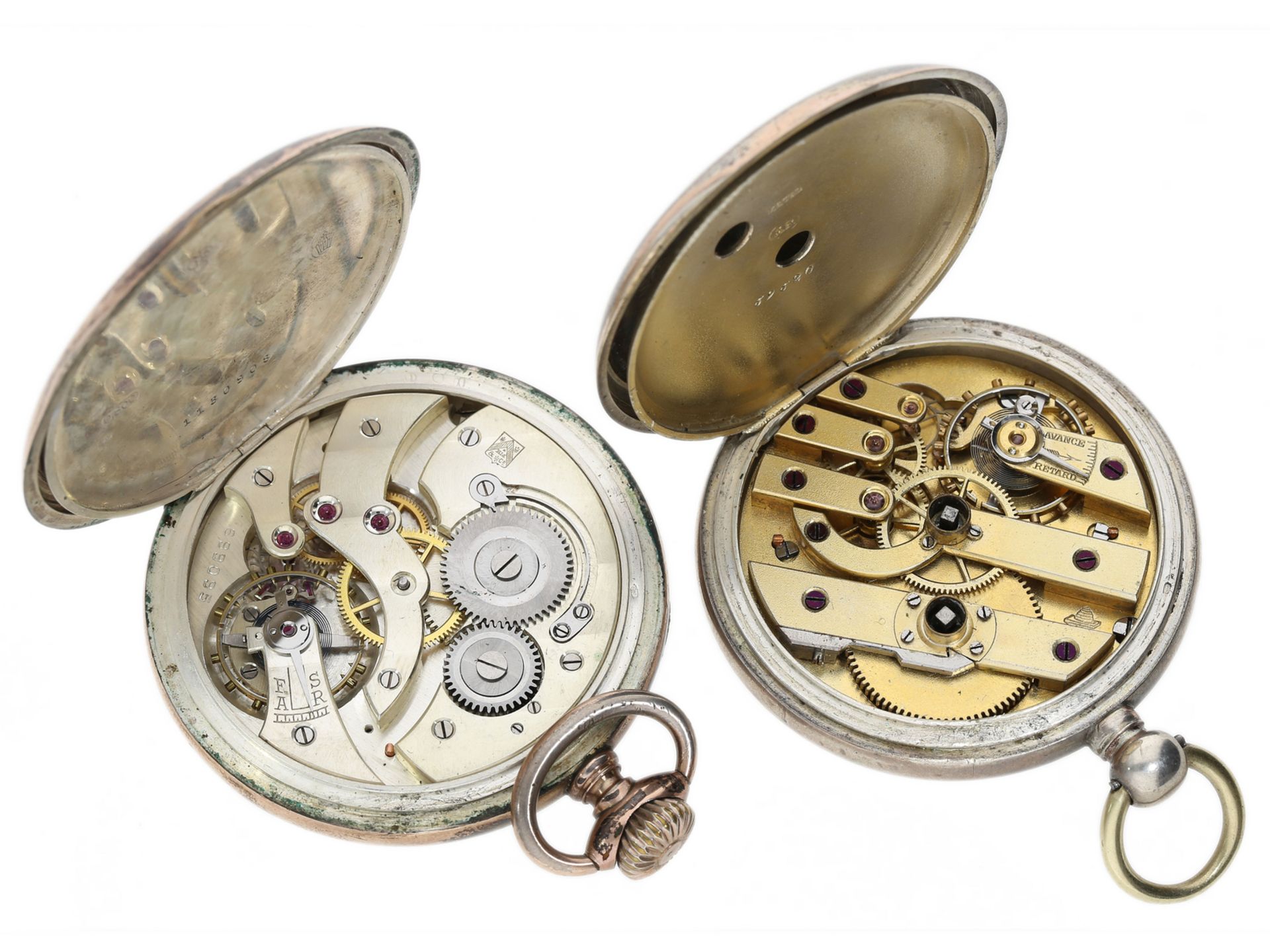 Taschenuhr: Konvolut aus 2 feinen silbernen Herrenuhren, 1870/1900 - Bild 4 aus 5