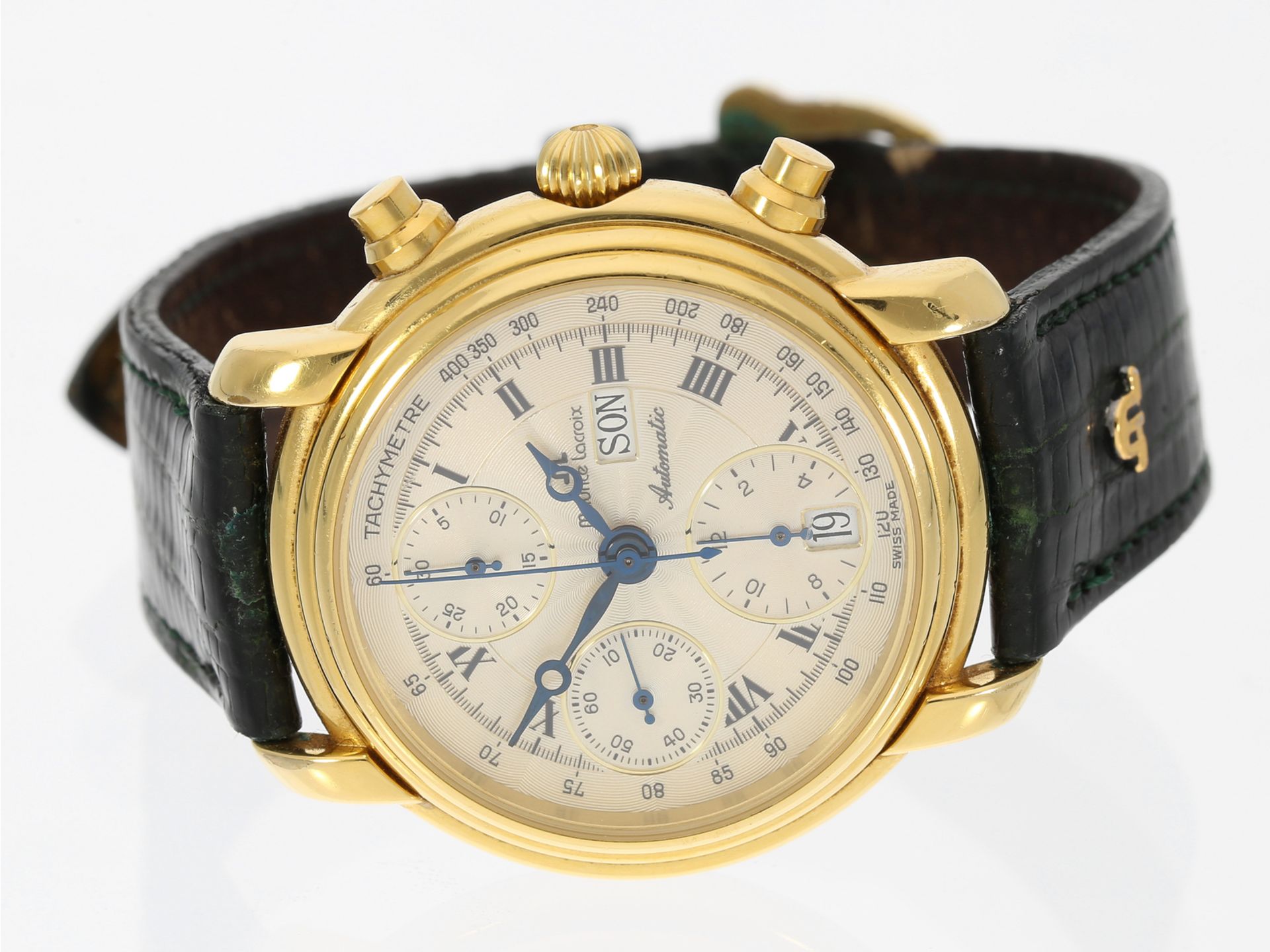 Armbanduhr: automatische Herrenuhr Maurice Lacroix, Chronograph Ref: 39353 - Bild 2 aus 3