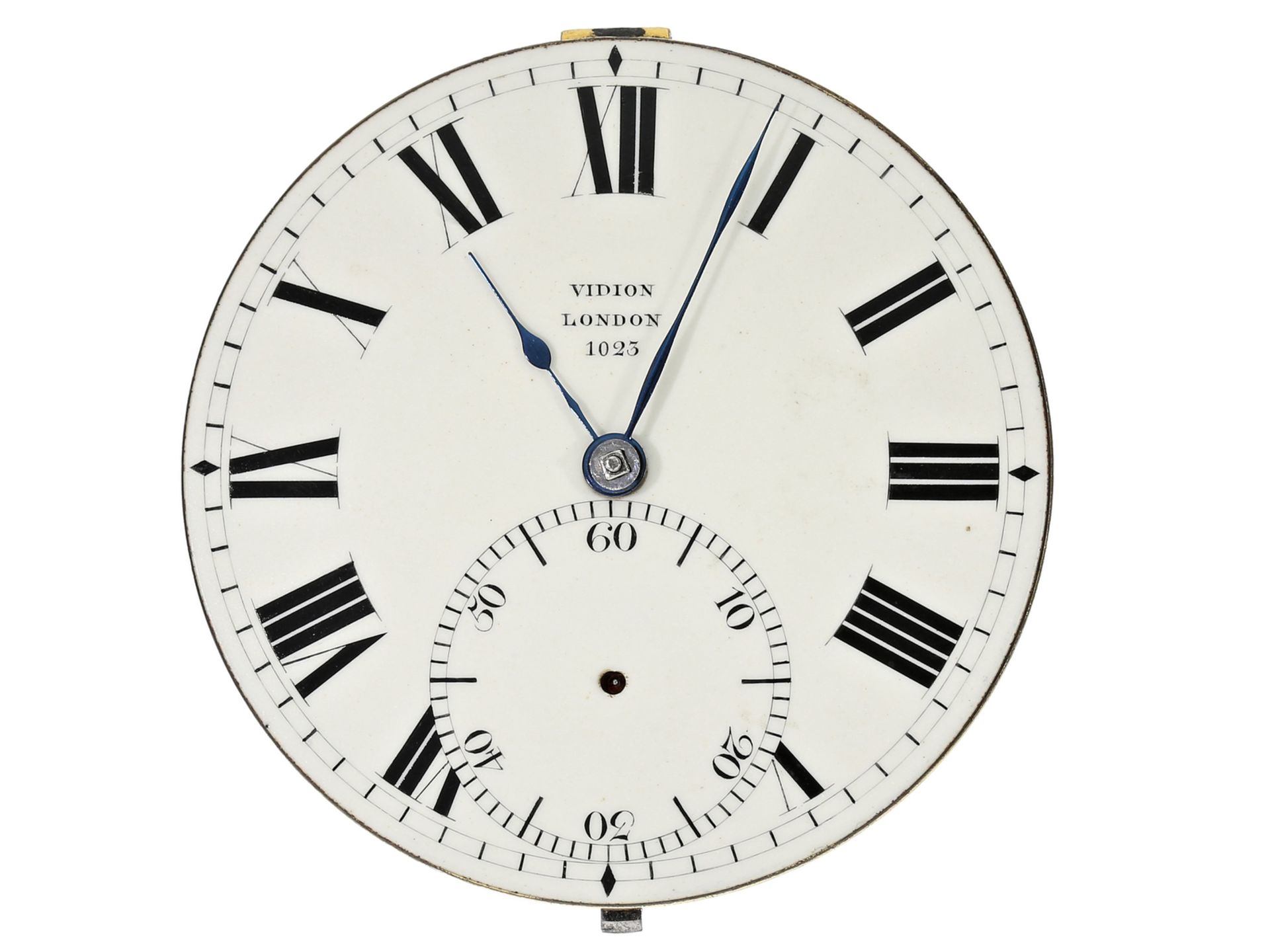 Taschenuhr: interessantes Chronometerwerk nach Earnshaw, R.H. Vidion London No.1023, ca. 1840