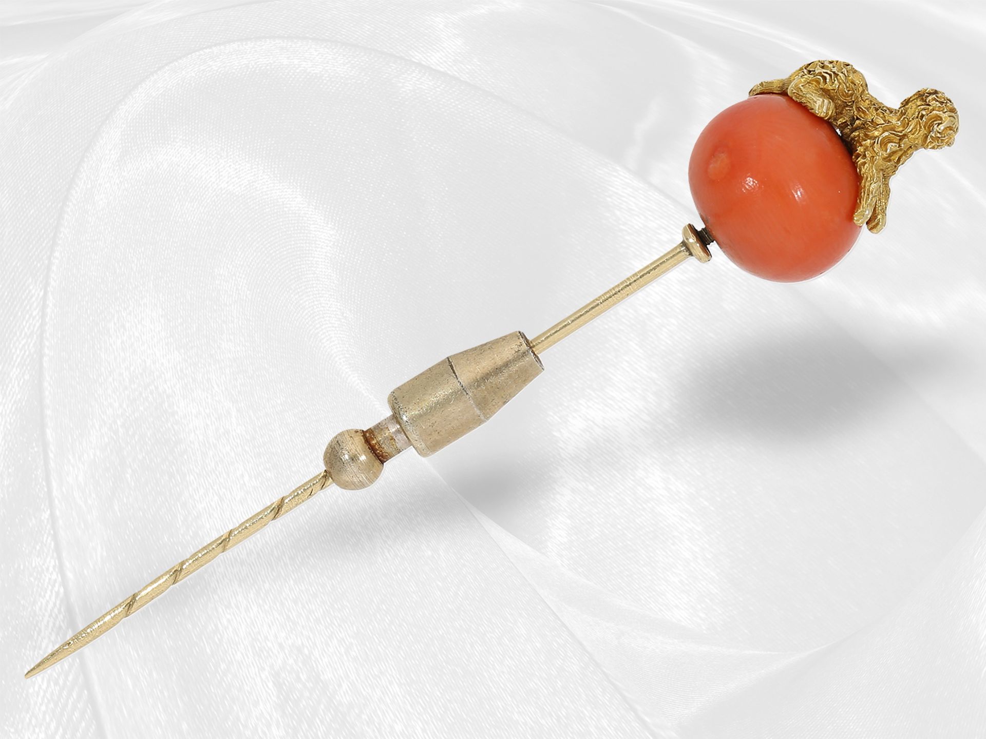 Pendant/Brooch/Comb: Collection of rare antique coral jewellery, around 1900 - Image 2 of 7