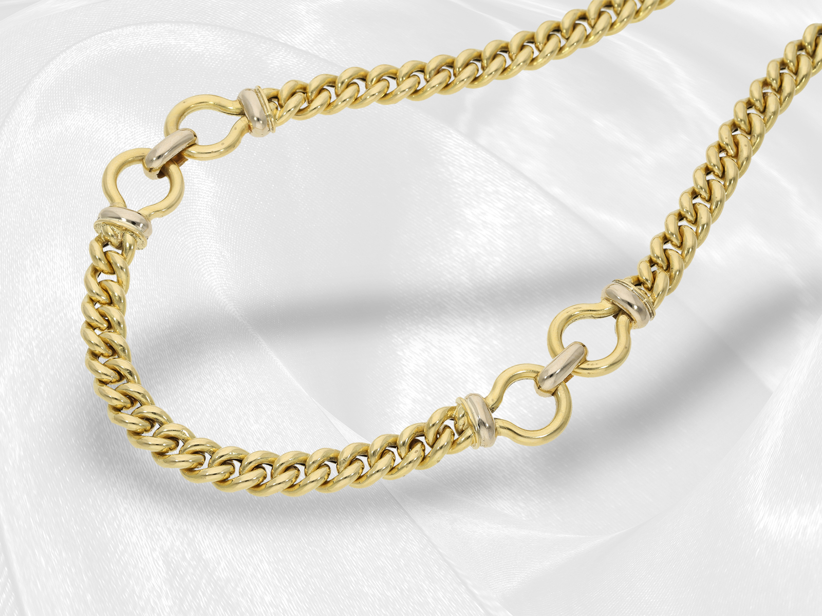 Chain/Collier: luxury long designer gold necklace, 18K gold - Image 2 of 7