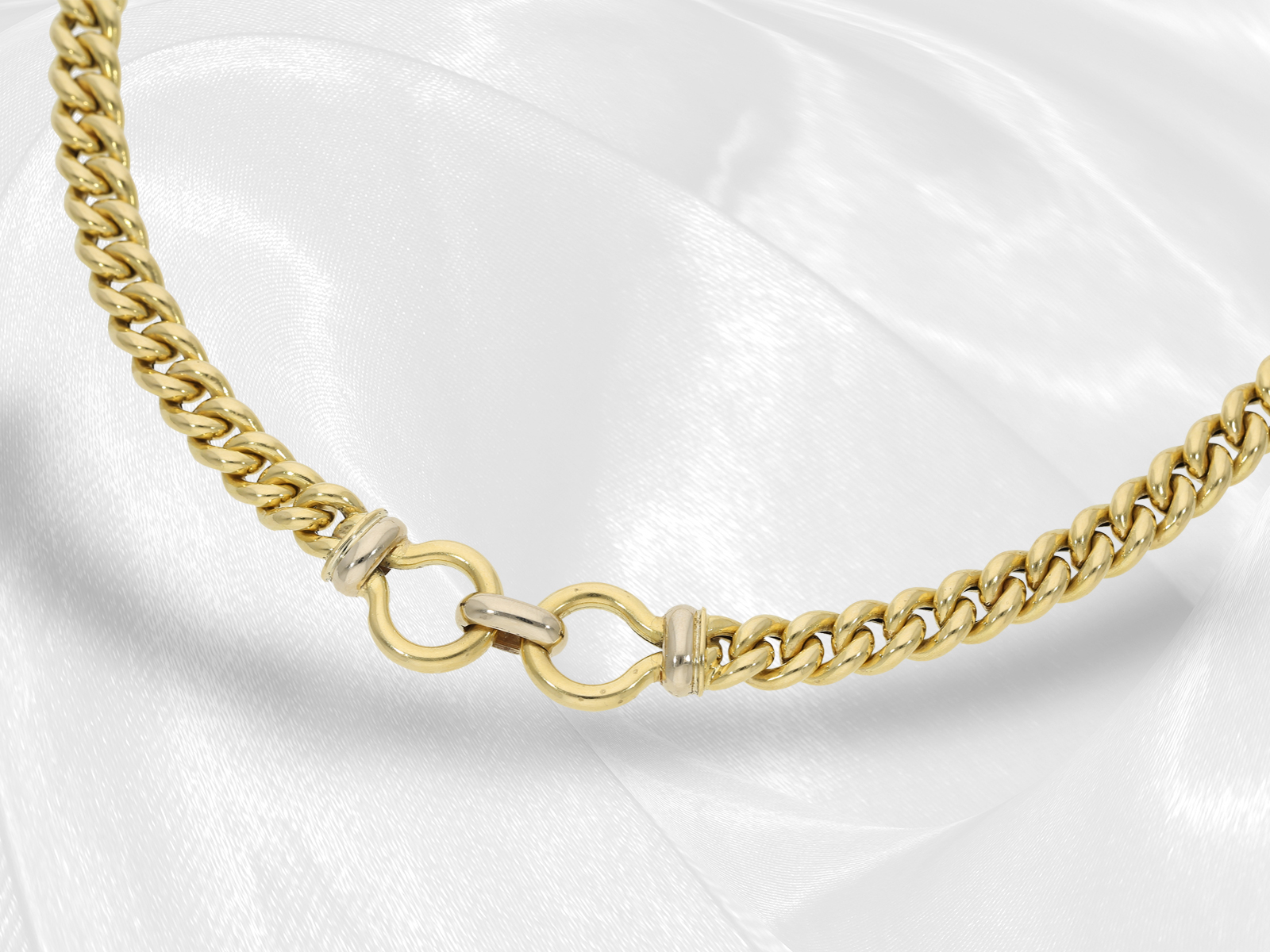 Chain/Collier: luxury long designer gold necklace, 18K gold - Image 3 of 7