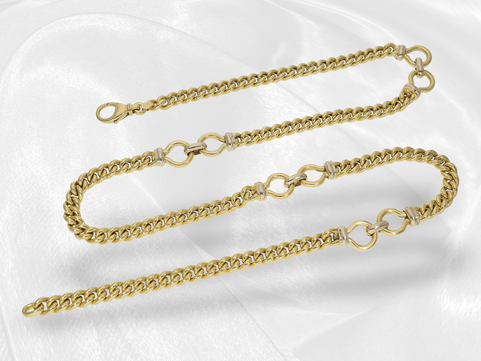 Chain/Collier: luxury long designer gold necklace, 18K gold - Image 4 of 7