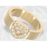 Hochwertiger Chopard Ring "Happy Diamonds" mit Chopard Zertifikat, 18K Gelbgold