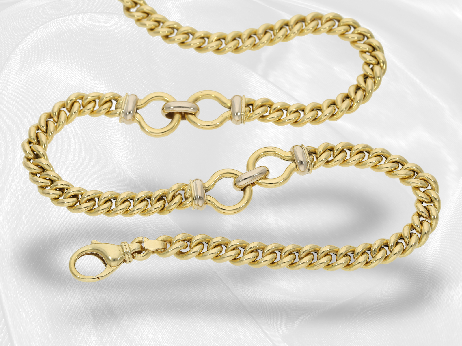 Chain/Collier: luxury long designer gold necklace, 18K gold - Image 5 of 7