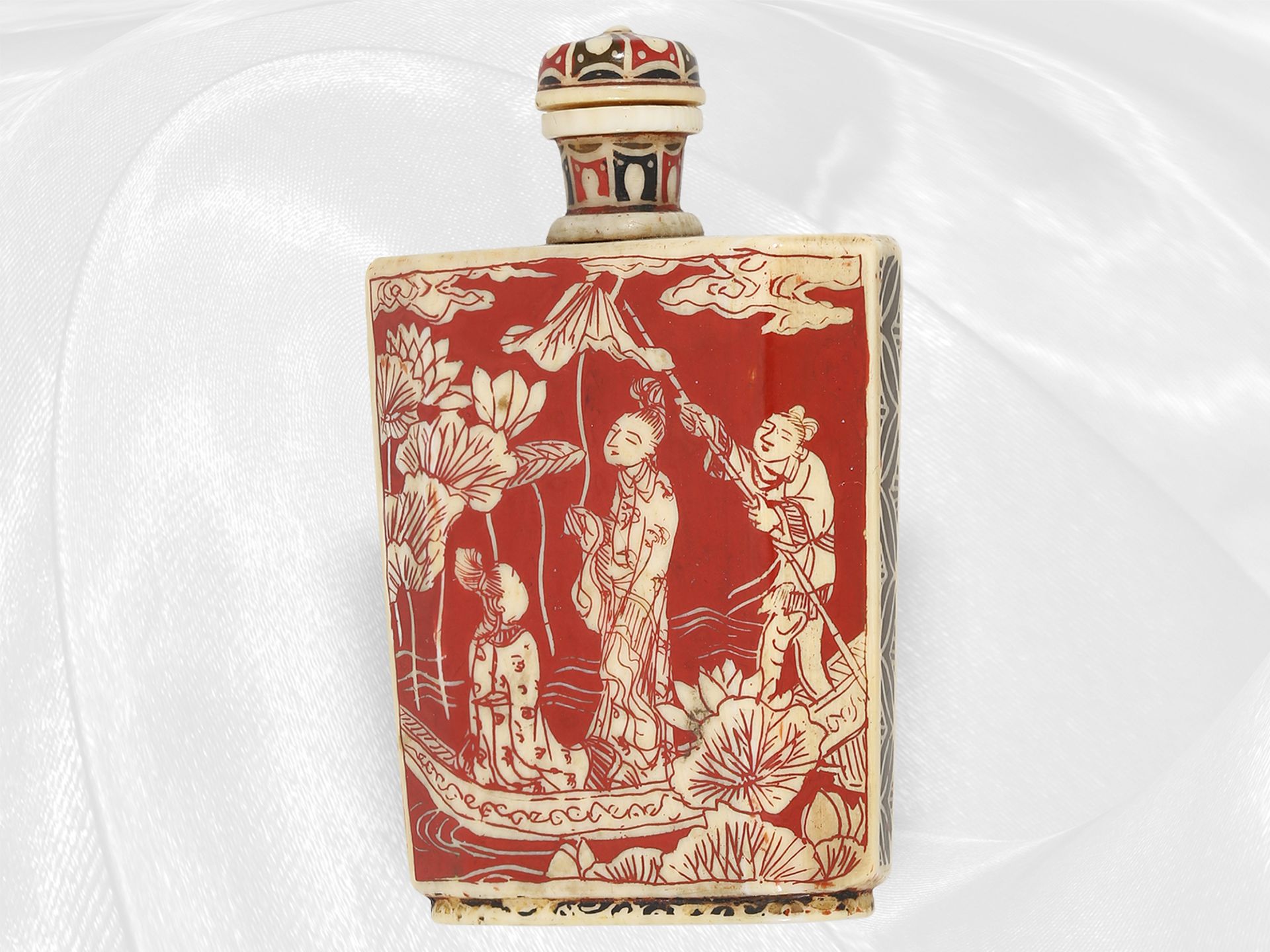 Dekorativer antiker Parfüm-Flacon, vermutlich China 19. Jahrhundert - Bild 5 aus 5