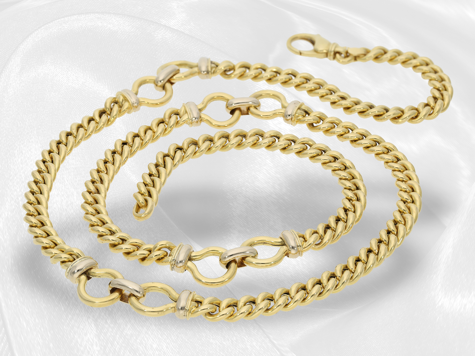 Chain/Collier: luxury long designer gold necklace, 18K gold - Image 7 of 7