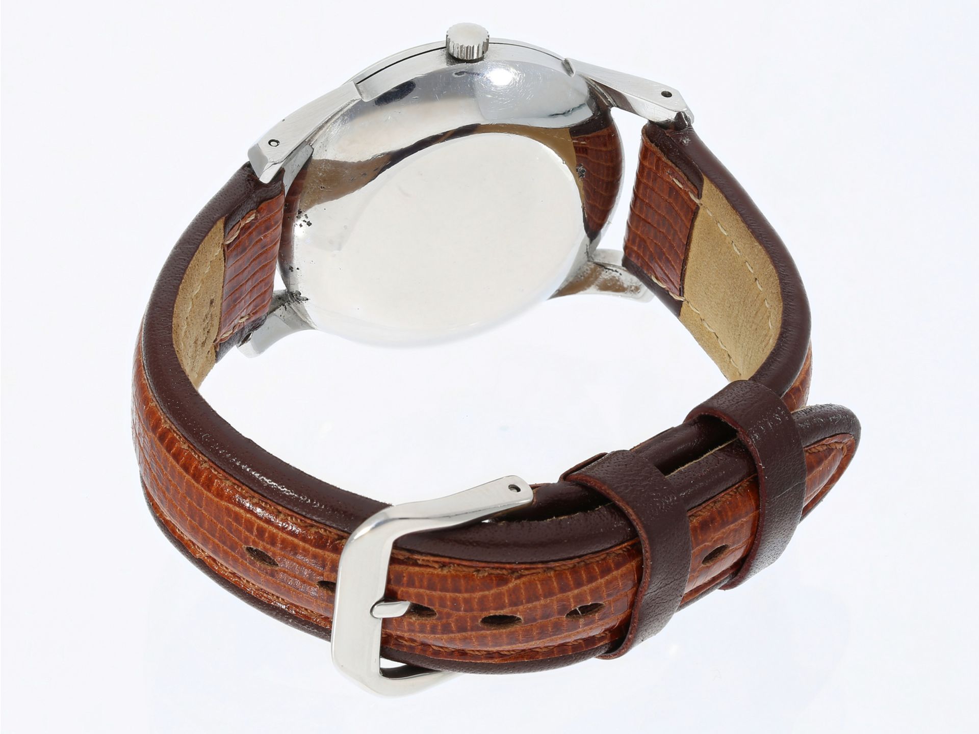 Armbanduhr: sehr seltene IWC Automatik mit Zentralsekunde und wasserdichtem Spezialgehäuse, 50er Jah - Image 2 of 2