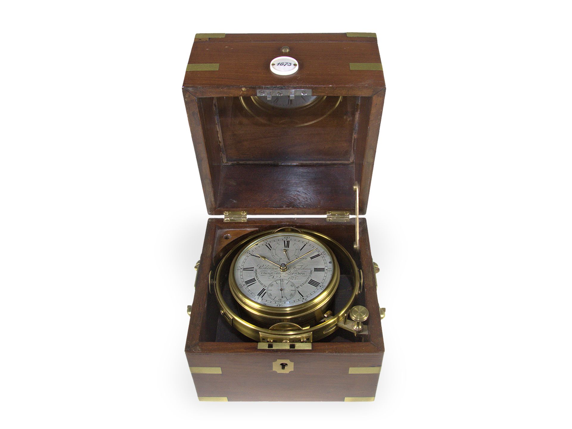 Marine chronometer/ deck chronometer: extremely rare 8-day chronometer Parkinson & Frodsham No. 1573 - Image 7 of 7