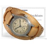 Armbanduhr: sehr seltene frühe Longines Herrenuhr "Tre Tacche" Ref..3777 von 1939