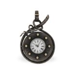 Anhängeuhr/Formuhr: äußerst ungewöhnliche Formuhr mit Schlangengehäuse, ca.1870