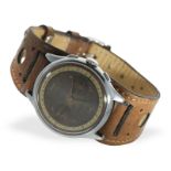 Armbanduhr: attraktiver vintage 37mm-Chronograph mit "Tropical Dial", Orator, 40er-Jahre