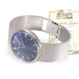 Armbanduhr: äußerst luxuriöse und rare Patek Philippe Calatrava mit Zentralsekunde und speziellem Au