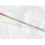 Armband: neuwertiges Multicolor-Saphirarmband