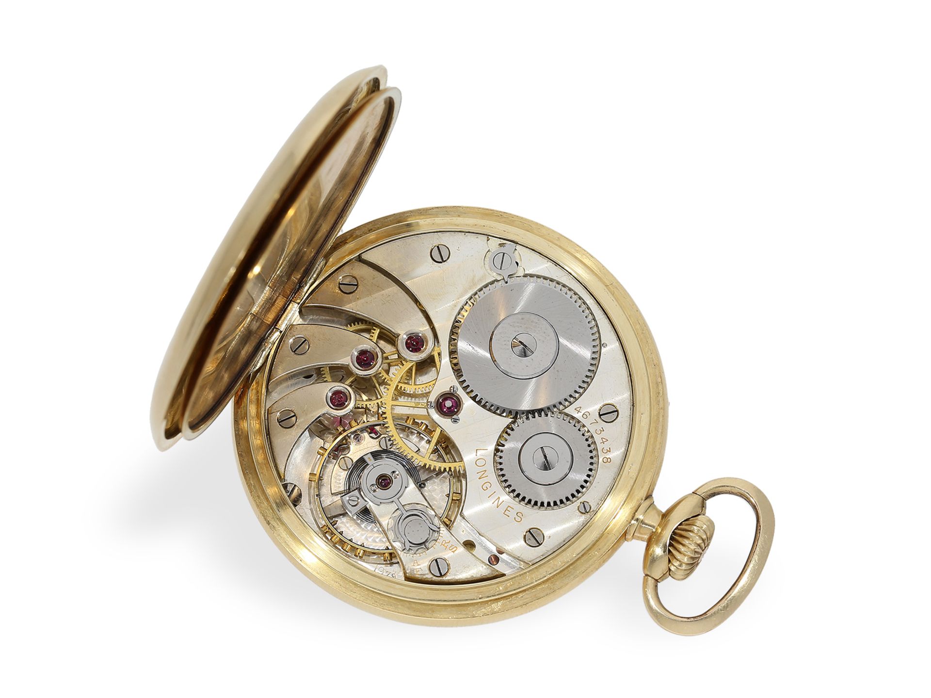 Seltene goldene Longines Taschenuhr in Chronometerqualität, ca.1930 - Image 2 of 6