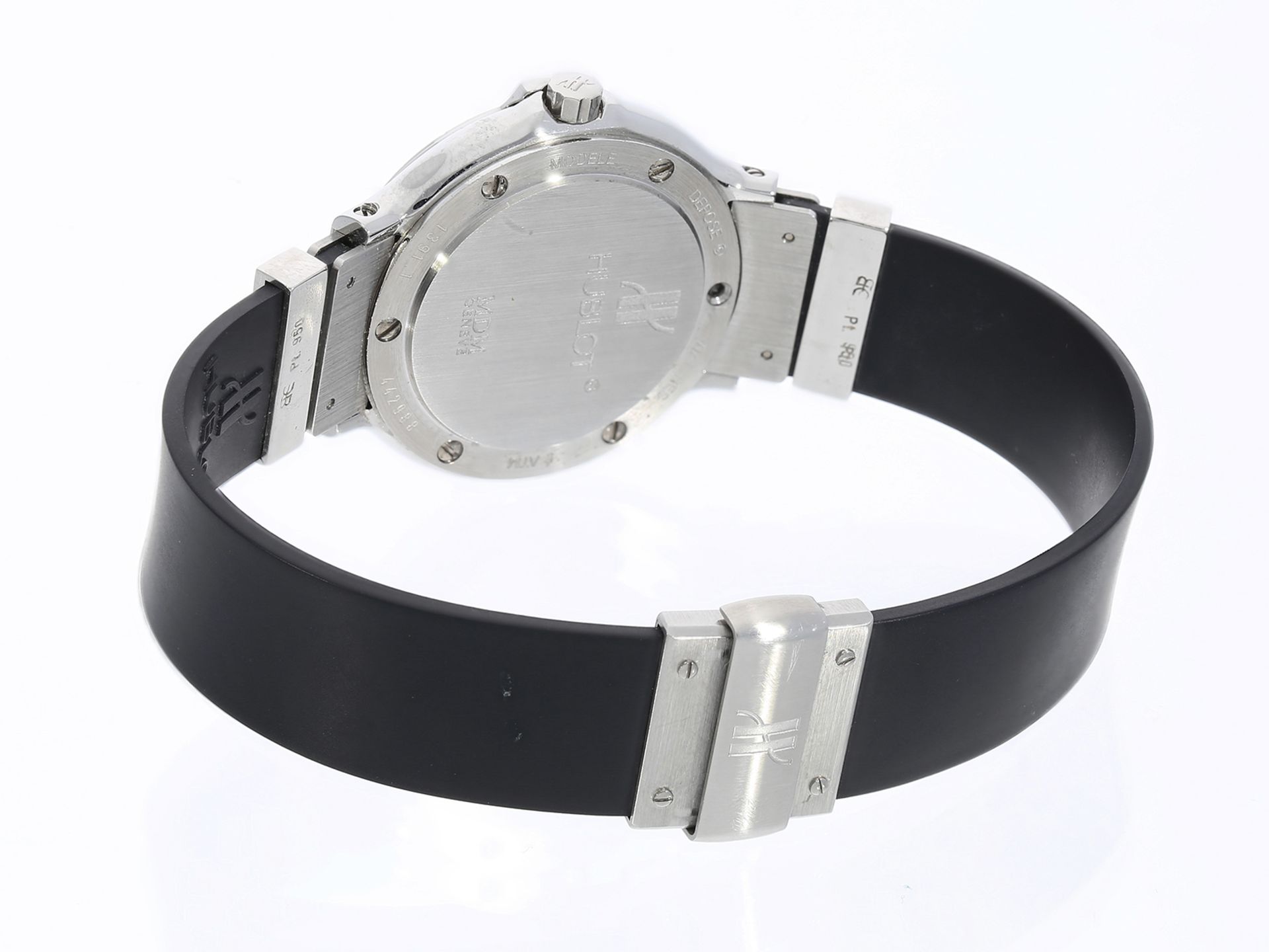 Armbanduhr: luxuriöse Damenuhr Hublot MDM mit Brillantbesatz, Etui & Papiere - Image 3 of 3