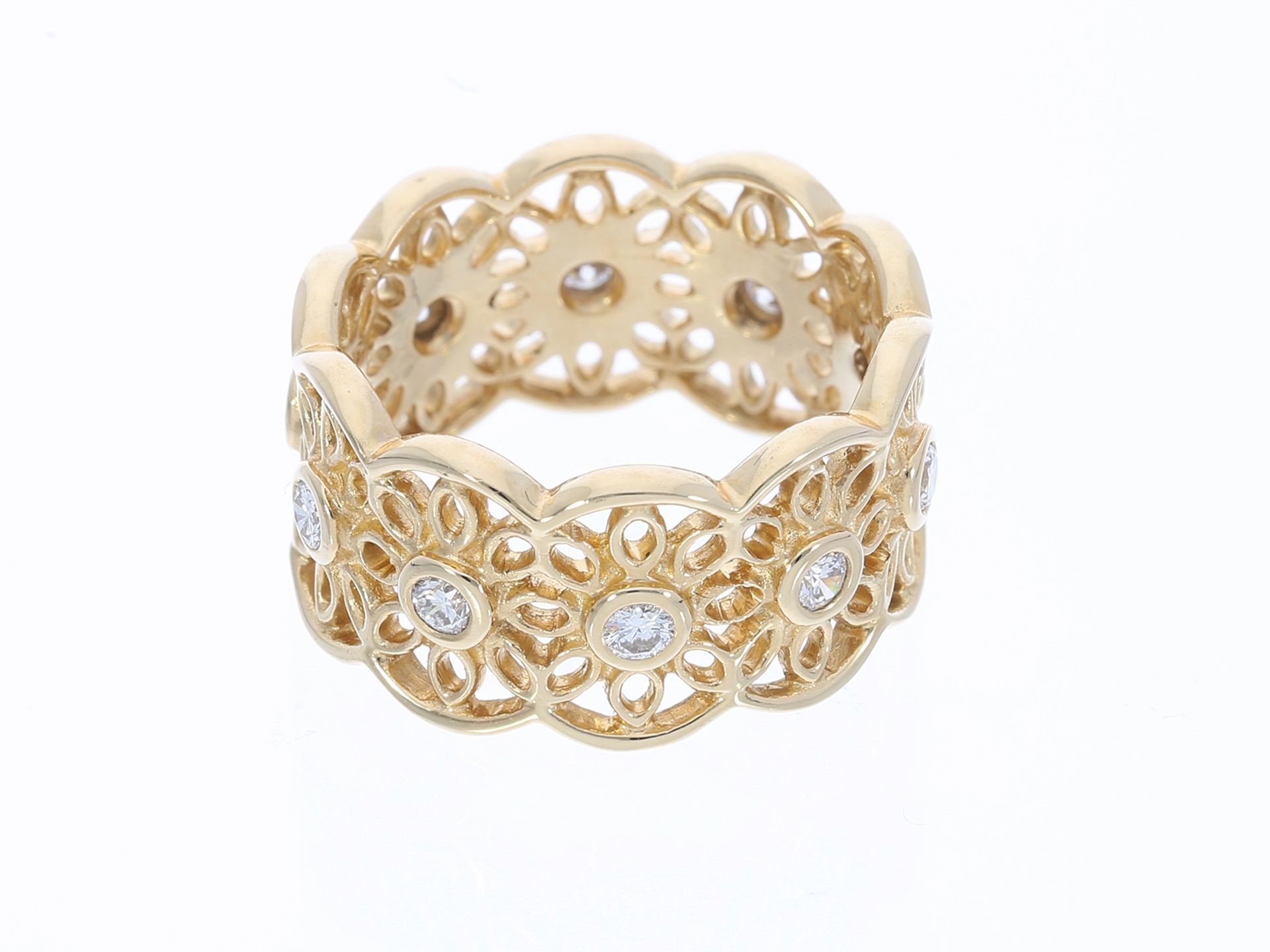 Breiter und dekorativer Pandora Designer-Damenring mit Brillantbesatz, feine Goldschmiedearbeit - Image 2 of 2