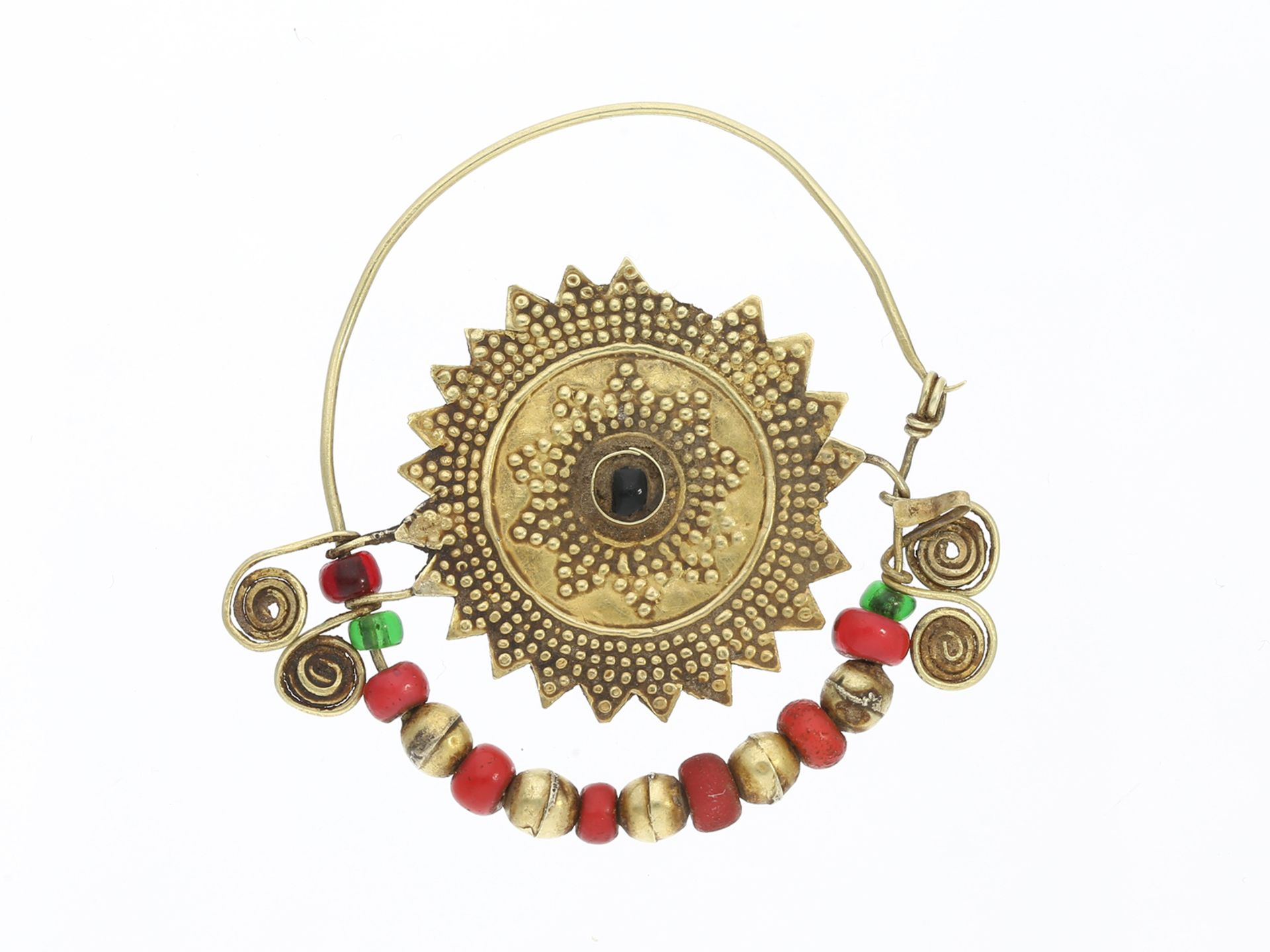 Antiker goldener Anhänger/Trachtenschmuck, verm. Usbekistan 19. Jahrhundert