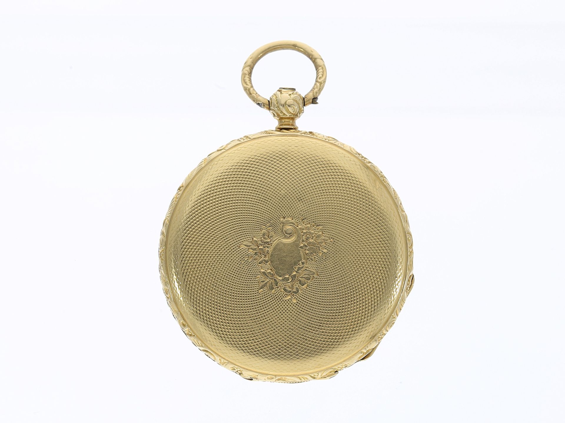 Taschenuhr: feine Lepine, eine der frühesten Taschenuhren von Piguet Geneve, um 1850 - Image 2 of 3