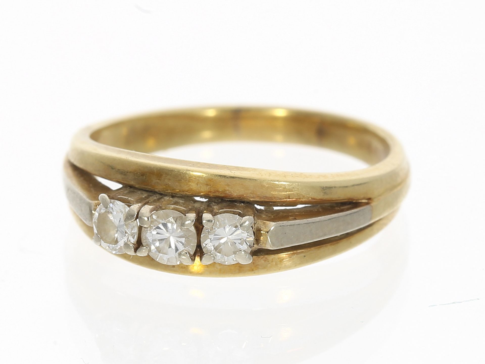 Vintage Brillant-Goldschmiedering, ca. 0,40ct - Image 2 of 3