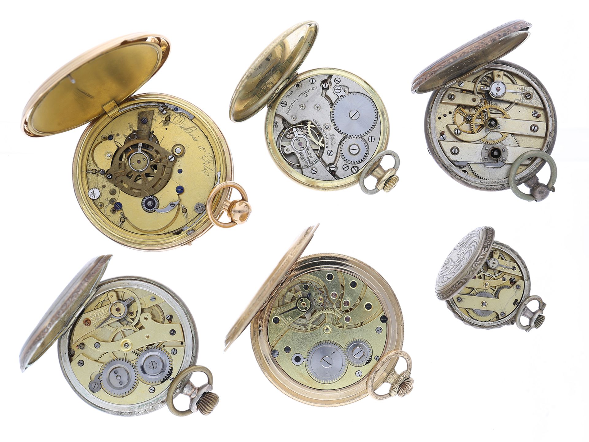 Taschenuhr: interessantes Konvolut, u.a. Du Bois in 18K Gold mit Schlagwerk, um 1800 - Image 2 of 2