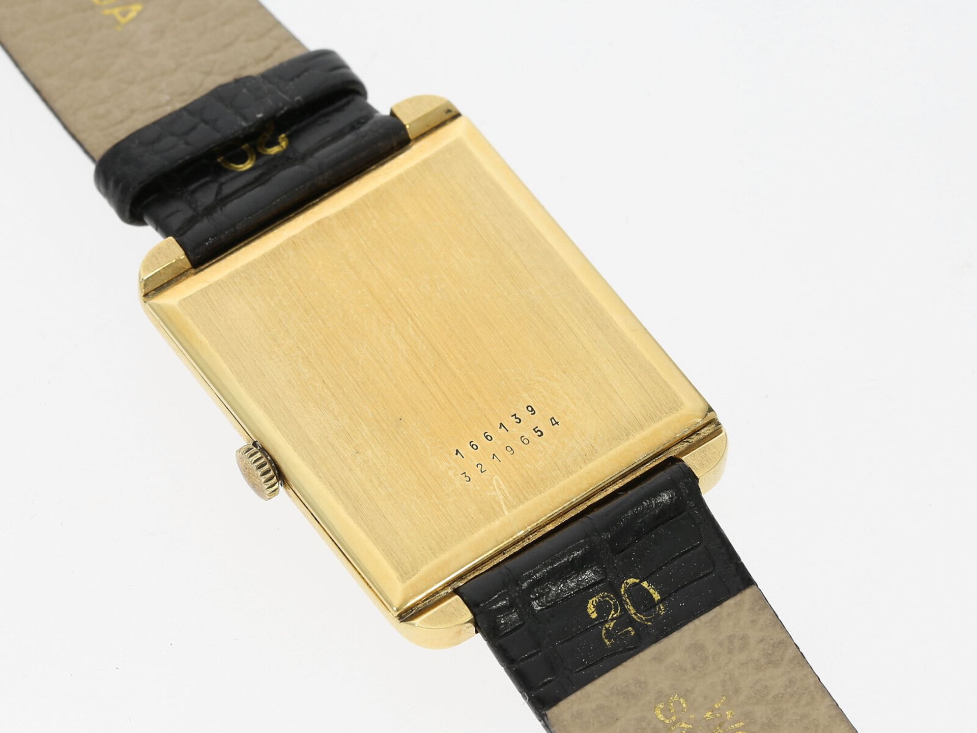 Armbanduhr: große 18K Gold Universal Geneve "Golden Shadow" Automatik, ca. 1950 - Image 3 of 4