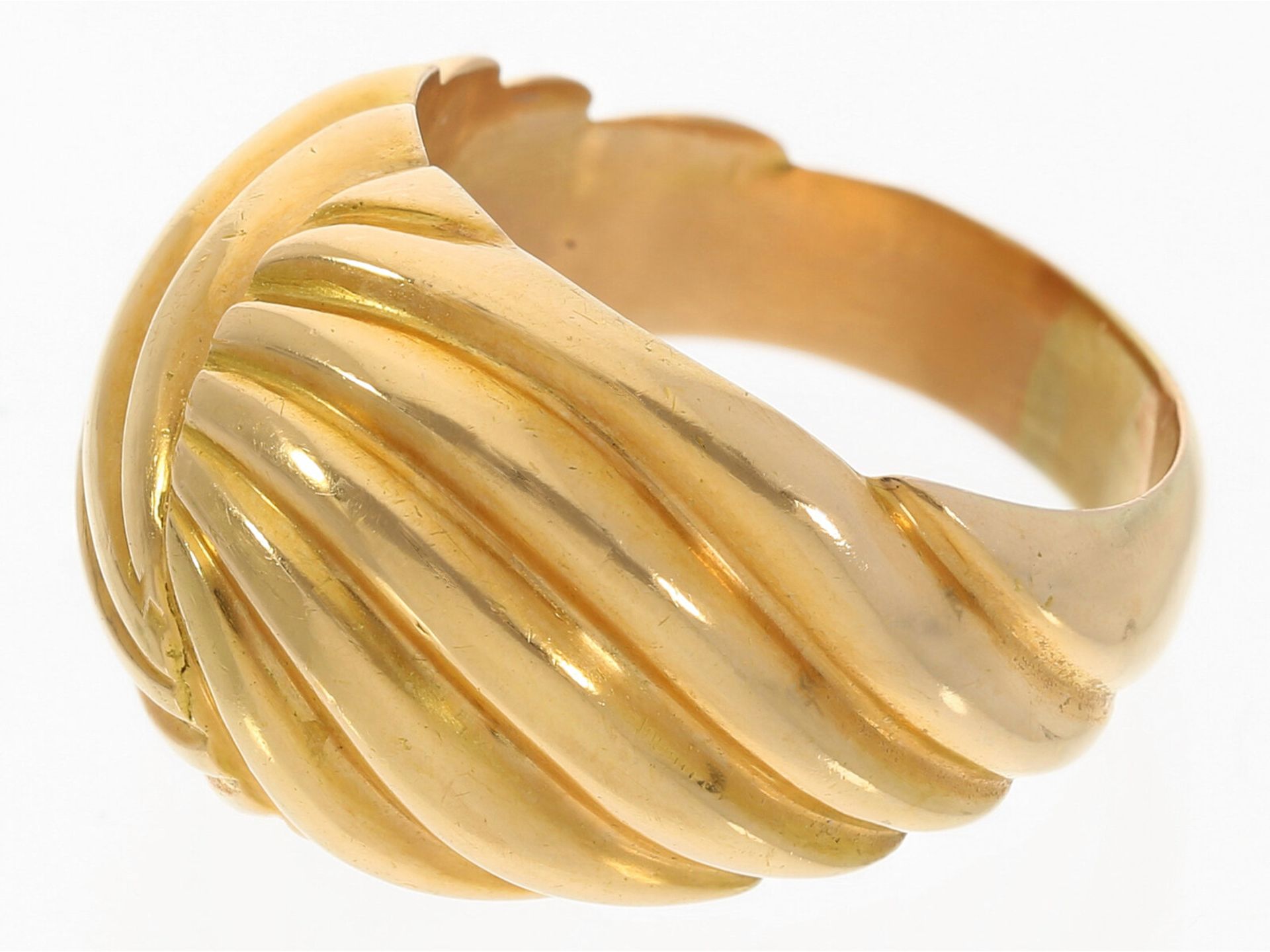 Ring: Schwerer vintage Designer-Goldschmiedering - Image 2 of 2