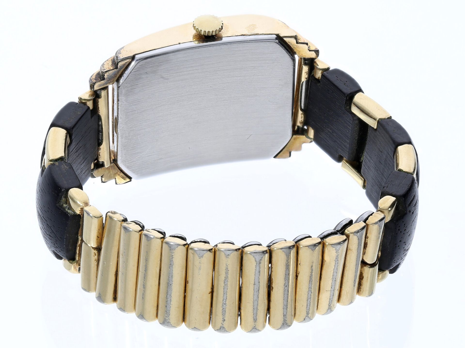 Seltene, vergoldete Art déco Armbanduhr der Marke "Kinsley", sog. "Driver's Watch - Bild 3 aus 3
