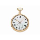 Taschenuhr: qualitätsvolle englische Beobachtungsuhr mit anhaltbarer Sekunde, John Gray London 1806,