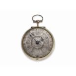 Taschenuhr: frühe englische Sackuhr, um 1700, signiert Vindemill (zugeschrieben Joseph Windmills) Lo