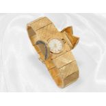 Armbanduhr: vintage Rarität, Omega Cocktailuhr, 18K Armband mit versteckter Uhr, Handarbeit um 1960