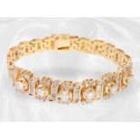 Armband: hochkarätiges vintage Brillant/Diamant-Goldschmiedearmband, ca. 2,37ct