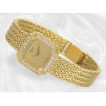 Armbanduhr: exquisite goldene Chopard Damenuhr mit Diamantlünette, Ref. 5119, 1980er-Jahre