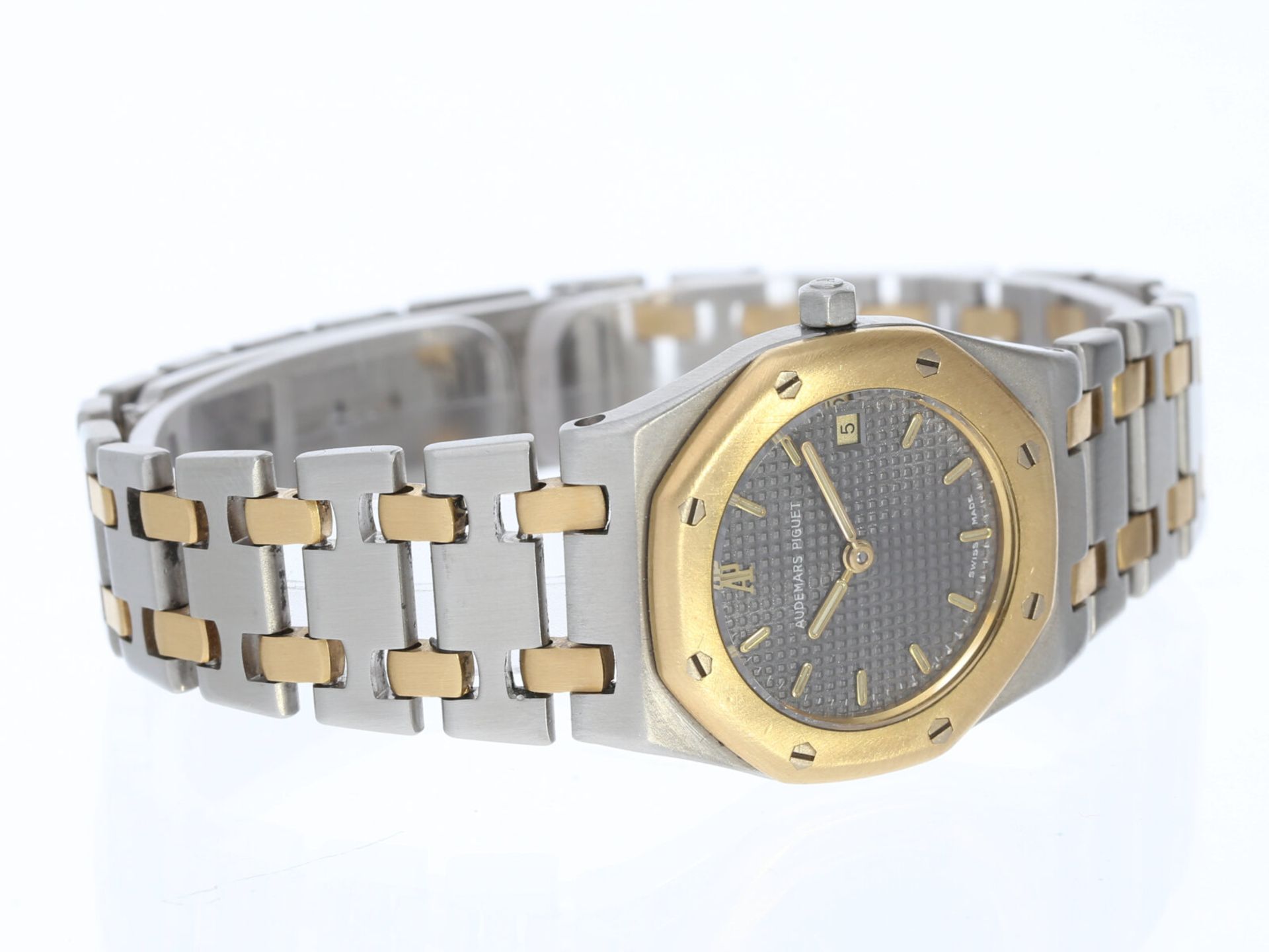Armbanduhr: seltene vintage Audemars Piguet Royal Oak Damenuhr 24mm, Ref. D6818, Stahl/Gold - Bild 3 aus 5