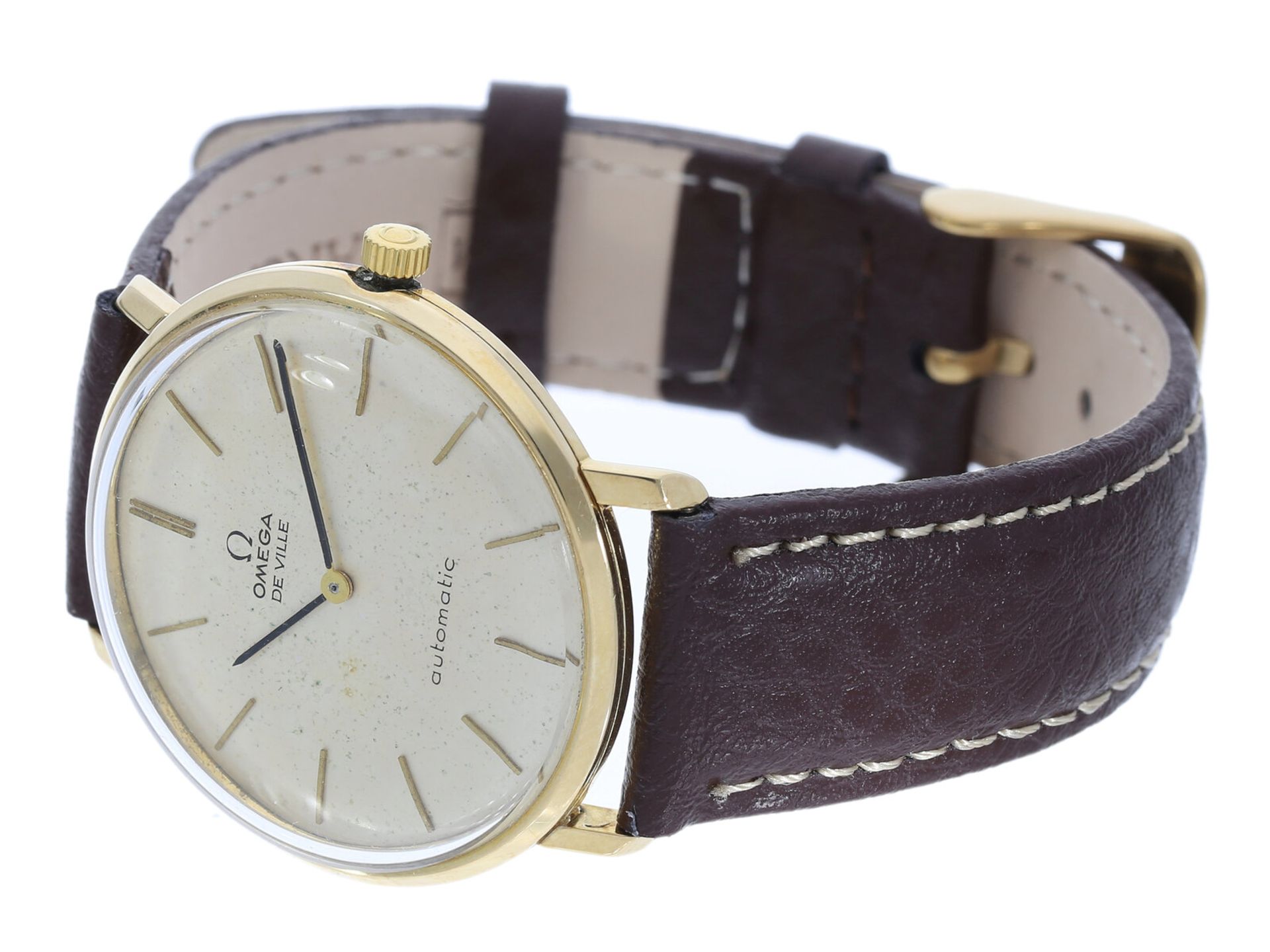 Armbanduhr: Vergoldete, automatische vintage Omega De ville Herrenuhr aus 1964 - Image 2 of 3