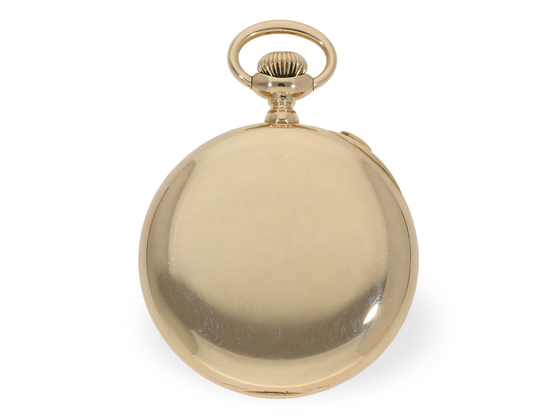 Pocket watch: quality chronograph rattrapante in very beautiful condition, Agassiz ca. 1910 - Image 5 of 5