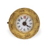 Anhängeuhr: feine "Boule de Geneve", um 1860, 18K Gold