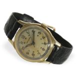Armbanduhr: Longines "Sei Tacche" 14K Gold, REF. 5188, mit Longines-Extrakt, 1944