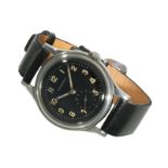 Armbanduhr: Longines in Stahl für das Schweizer Militär, REF. 6239-2, mit Longines-Extract, 1951