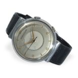 Wristwatch: vintage steel Jaeger-LeCoultre Memovox "Hooded Lugs", ca. 1950s