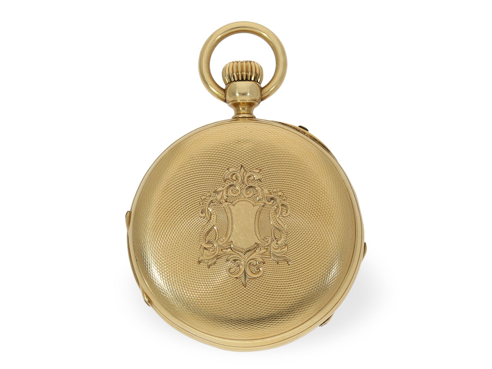Technically interesting pocket watch with very early crown winding patent, ca. 1850 - Image 6 of 7